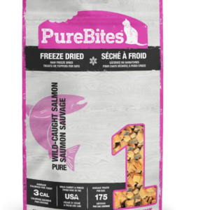 PureBites Freeze Dried Salmon Cat Treats 57g | 1 Ingredient | Made in USA (Packaging May Vary)