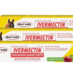 Ivermectin Paste Dewormer - 6.08g dose @ 1.87%-Apple Flavored, 3 Count