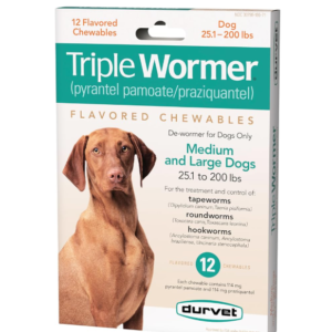 Durvet Triple Wormer for Medium and Large Dogs