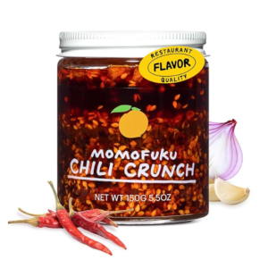 Momofuku Chili Crunch by David Chang, (5.5 Ounces), Chili Oil wit13h Crunchy Garlic and Shallots, Spicy Chili Crisp