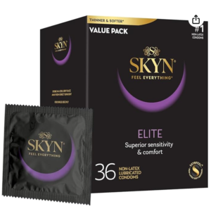 SKYN Elite – 36 Count – Ultra-Thin, Lubricated Latex-Free Condoms